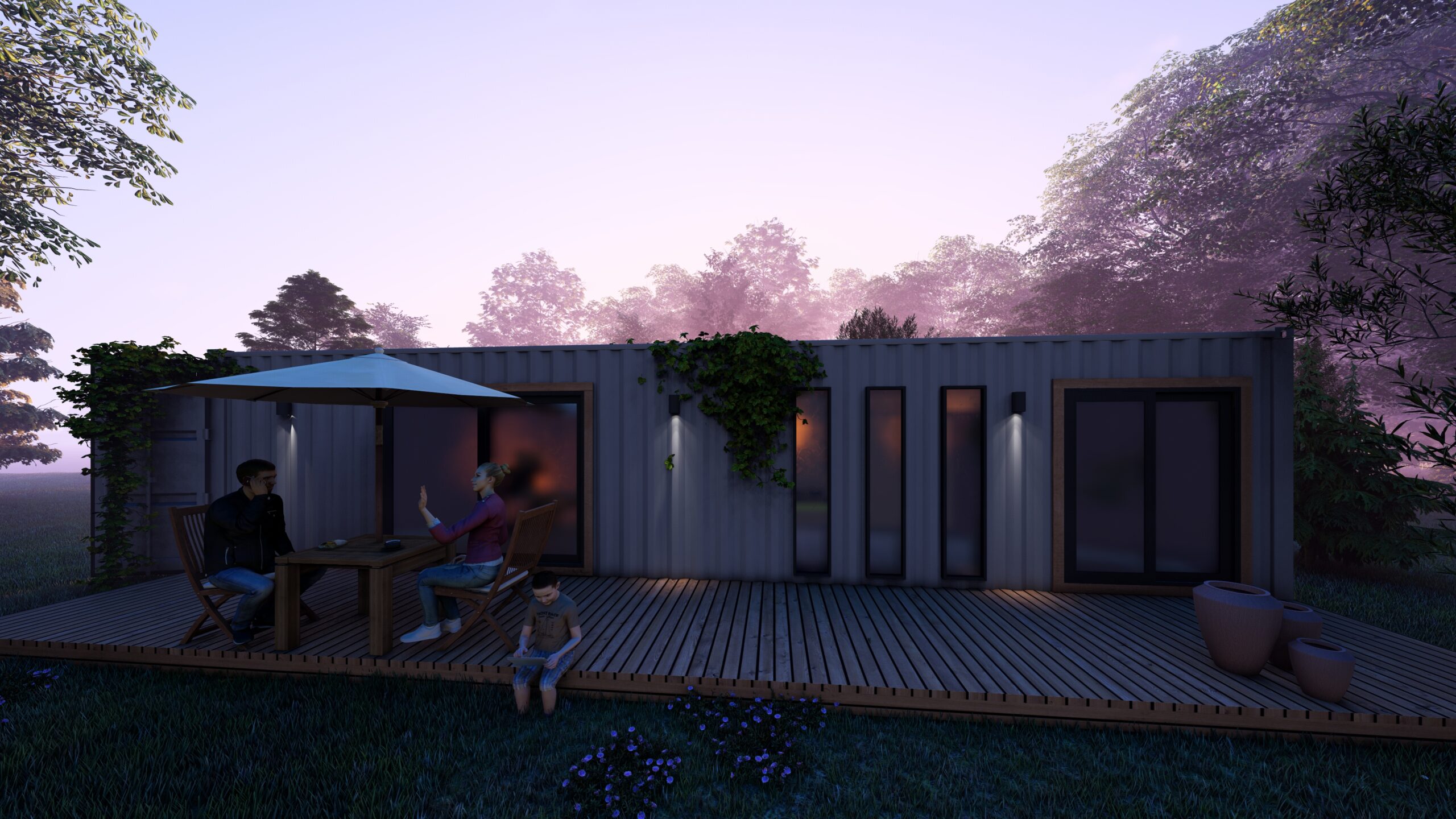 İZ-40M: Modern Yük Konteyner Ev 40 Ft | 40 m²