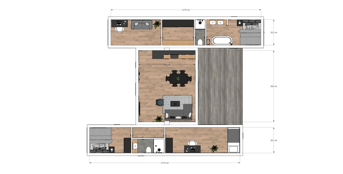 L9 Yük Konteyner Ev 110 m²